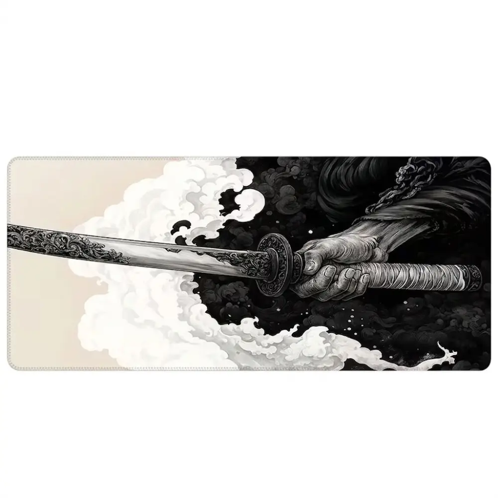 Samurai XXL Gaming Mousepad 90x40cm Extended Desk Mat Non-Slip mousepads view 2