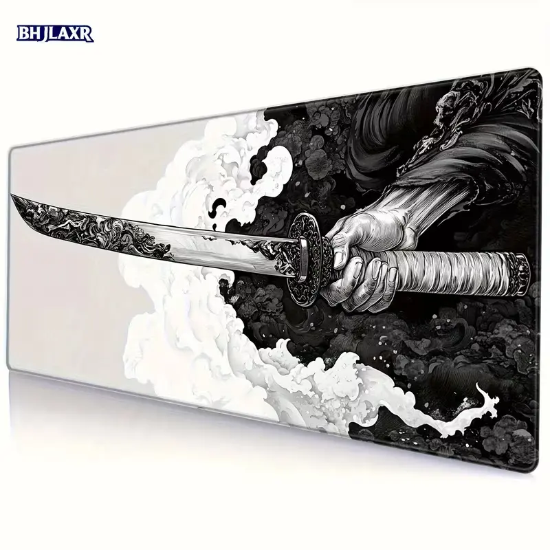 Samurai XXL Gaming Mousepad 90x40cm Extended Desk Mat Non-Slip mousepads view 3