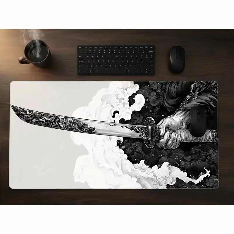 Samurai XXL Gaming Mousepad 90x40cm Extended Desk Mat Non-Slip mousepads view 4