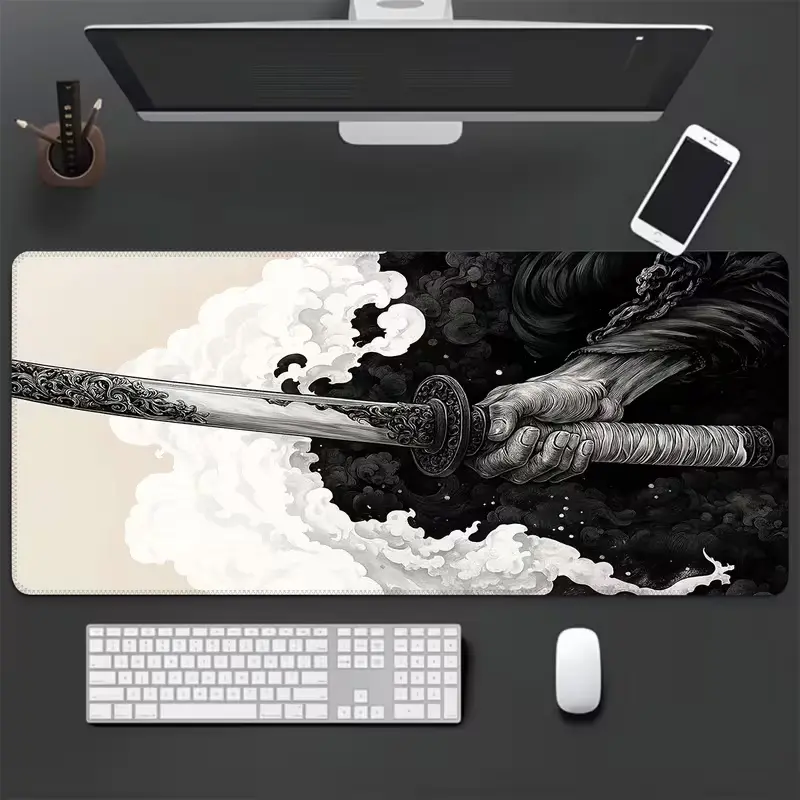 Samurai XXL Gaming Mousepad 90x40cm Extended Desk Mat Non-Slip mousepads view 5