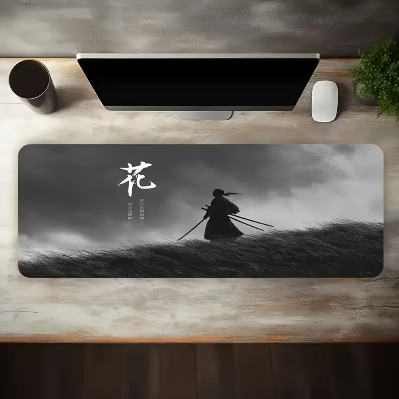 Samurai Gaming Mousepad 90x40cm XXL Extended Desk Mat Non-Slip mousepads view 3