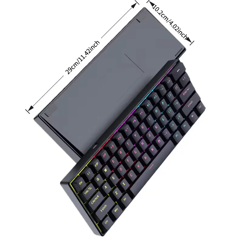 NK61 Mechanical Keyboard 60% Red Switch RGB Compact Gaming Keyboard mechanical-keyboards view 4