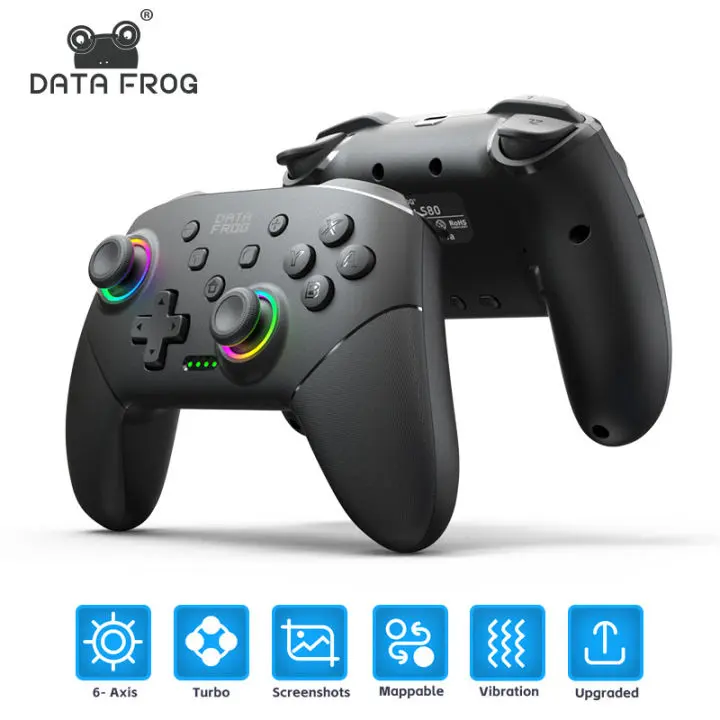 DATAFROG S80 Bluetooth Gaming Controller Wireless Gamepad for PC & Android controller view 3