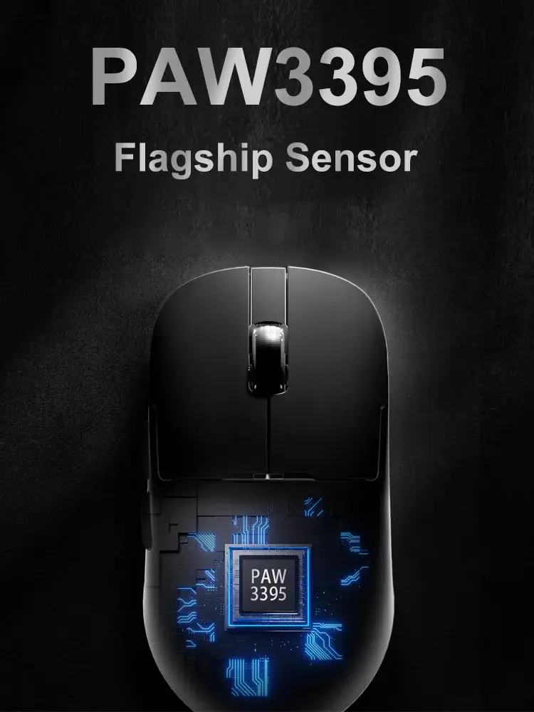 AJAZZ AJ179 PAW3395 Wireless Gaming Mouse – Ultra Lightweight, High Precision Sensor & Pro Performance mouse-gaming view 3