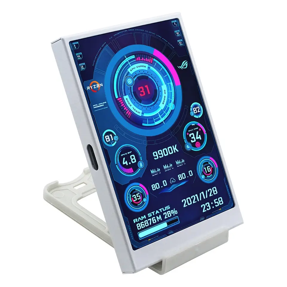 TURZX 3.5 Inch IPS USB Display PC Hardware Monitoring Screen setup-accessories view 6