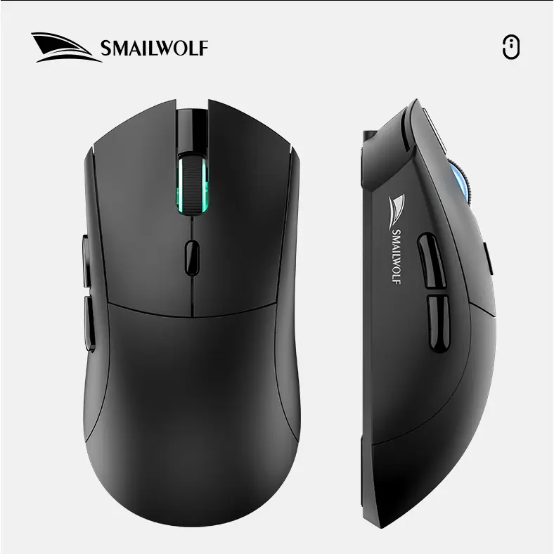 SMAILWOLF RS7 Wireless Gaming Mouse PAW3311 20000DPI 300IPS 89g Tri-Mode Connection mouse-gaming view 4