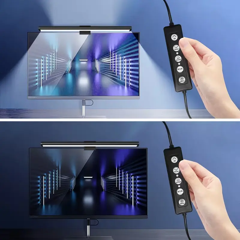 RGB Monitor Light with Adjustable Brightness and USB Power setup-accessories view 7