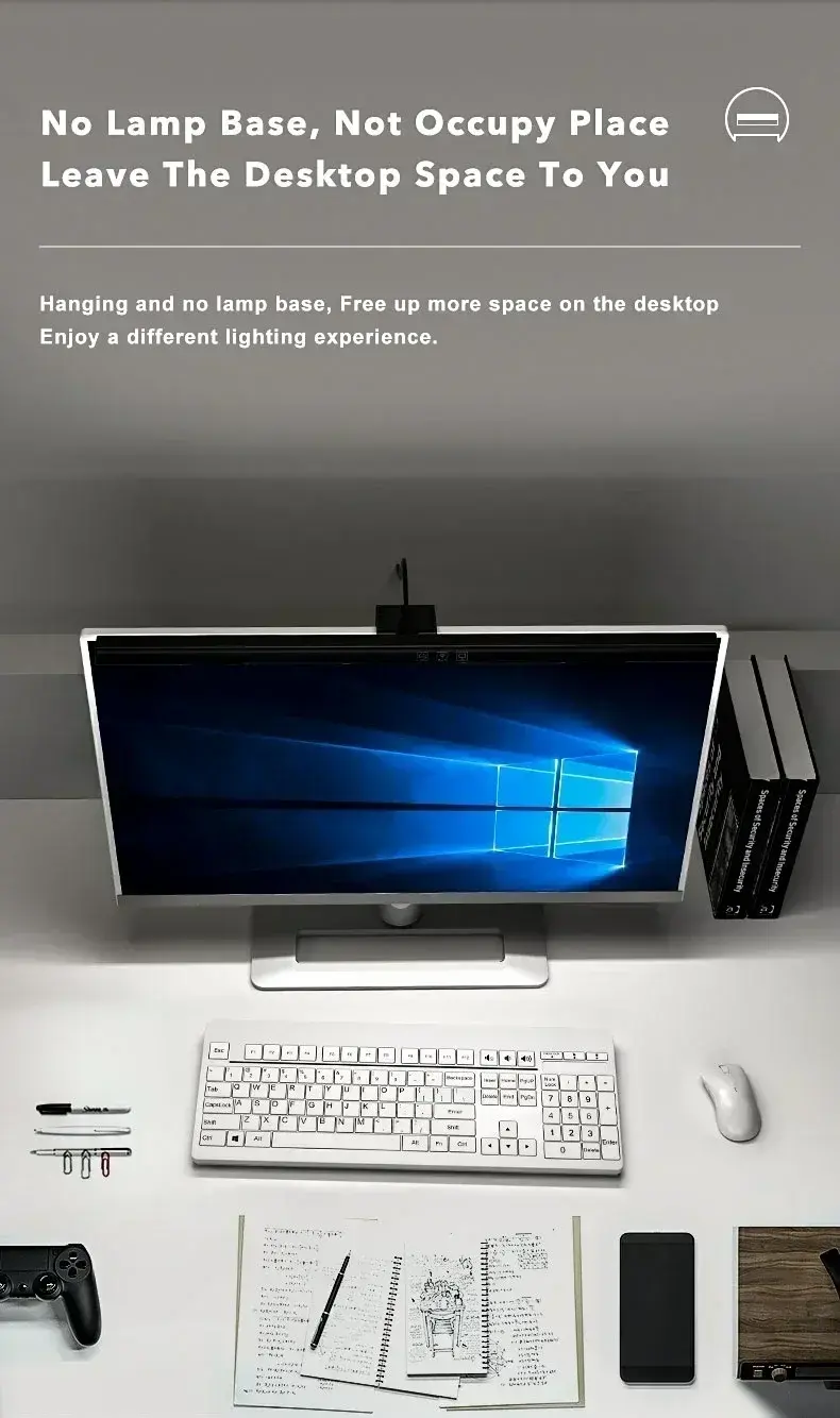 TB-30SA Monitor Light with Adjustable Brightness setup-accessories view 5