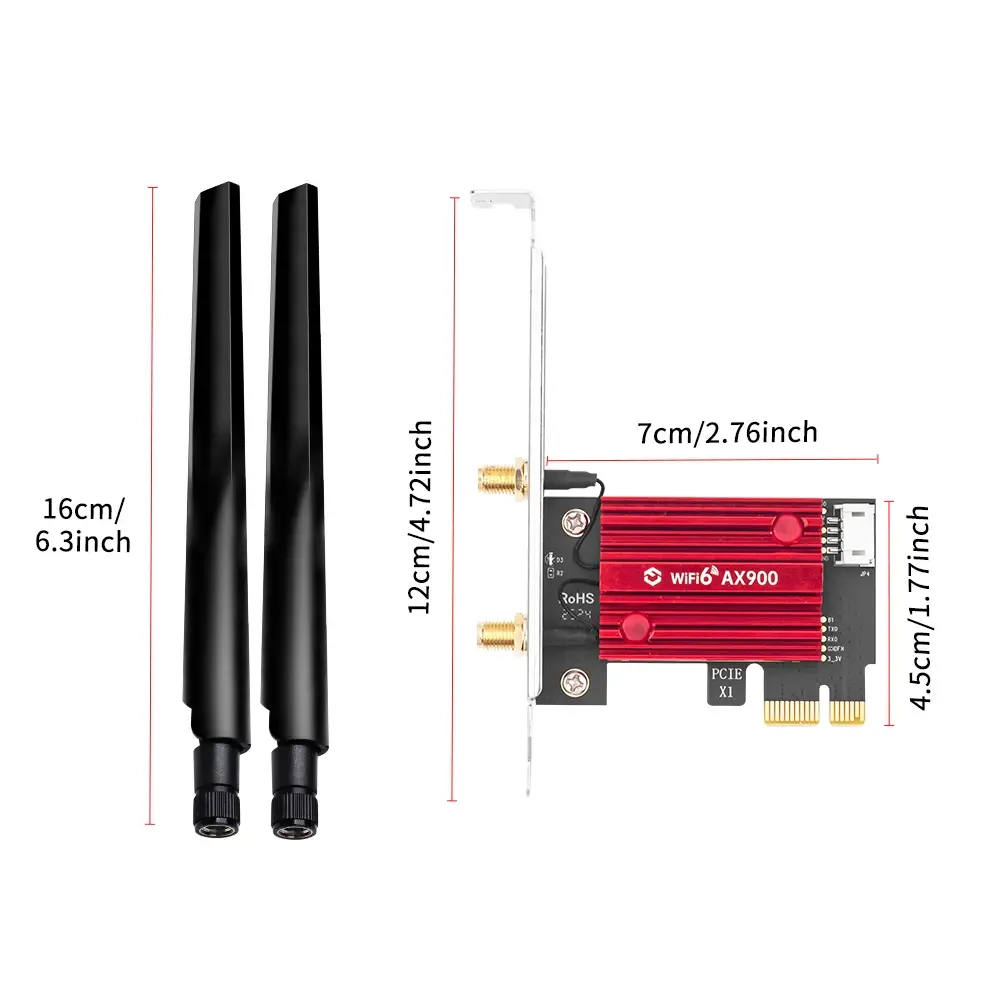 FENVI AX900 Pro WiFi 6E  Bluetooth 5.4 900Mbps PCIe Card networking-accessories view 6