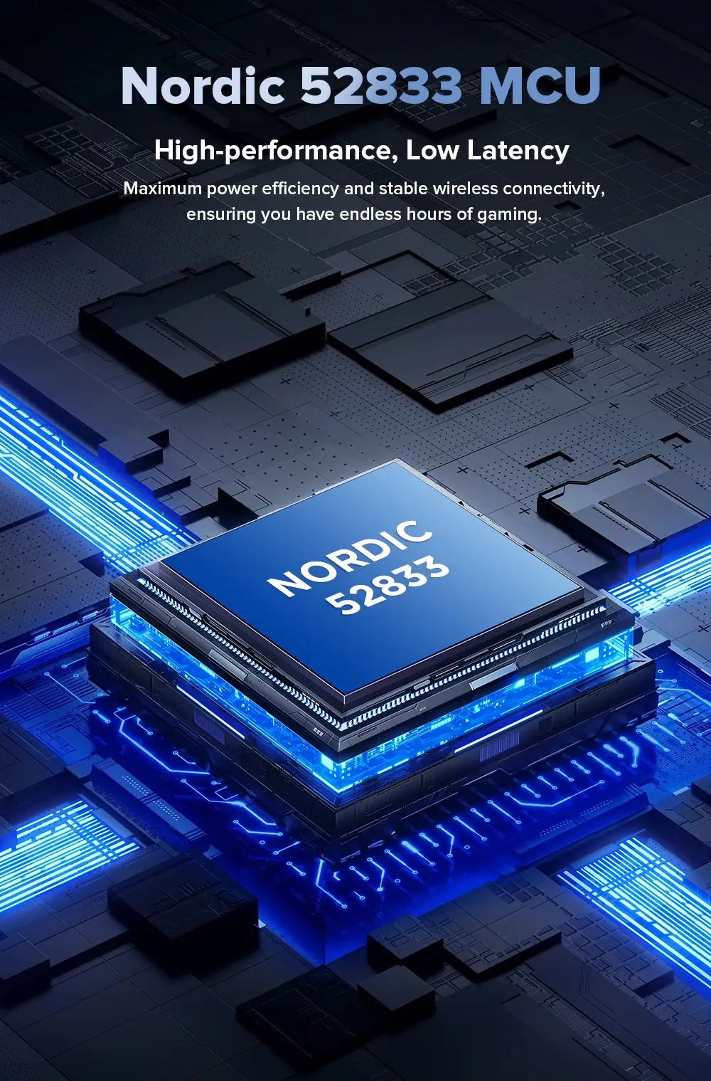 Delux M600 Pro Wireless Gaming Mouse PAW3395 26000 DPI 1000Hz mouse-gaming view 6