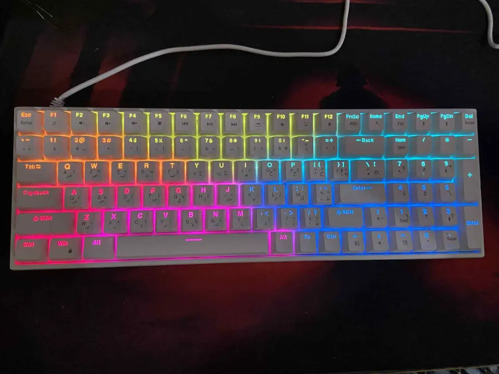 JEDEL KL160 Mechanical Gaming Keyboard RGB Red Switch Wired mechanical-keyboards view 4