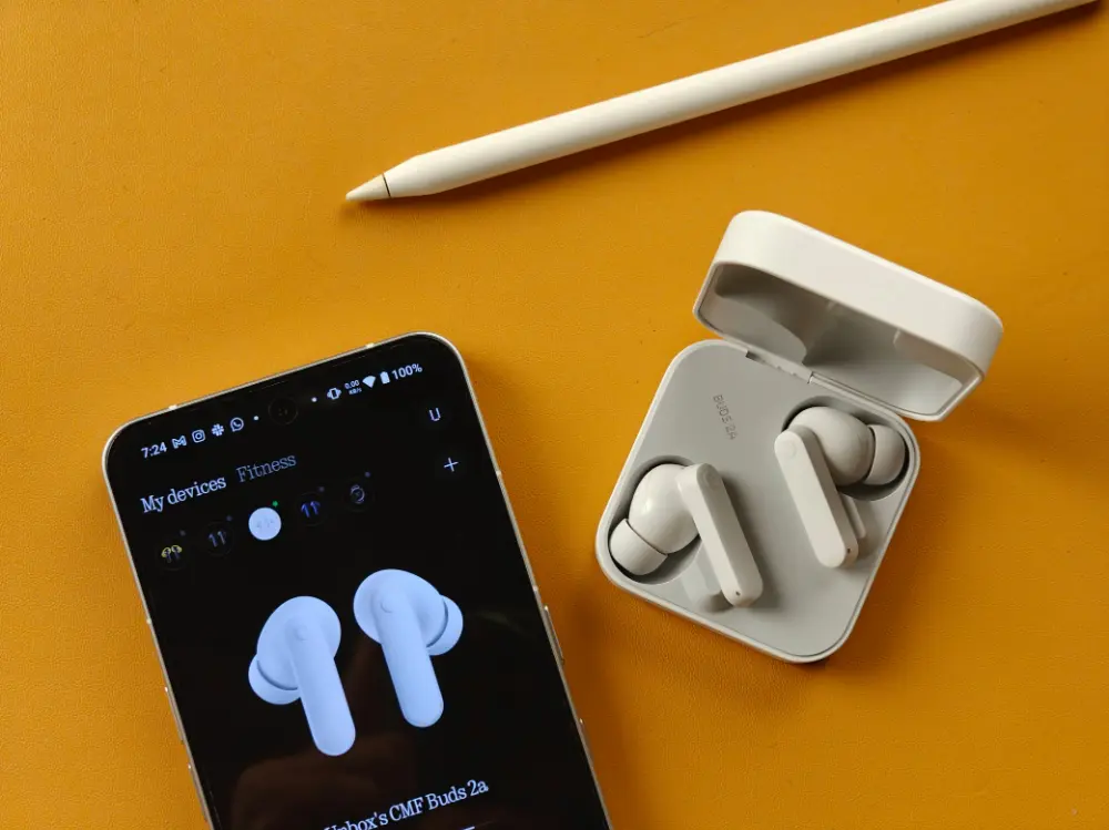 CMF by Nothing Buds 2a Wireless Earbuds with ANC headsets-audio view 4