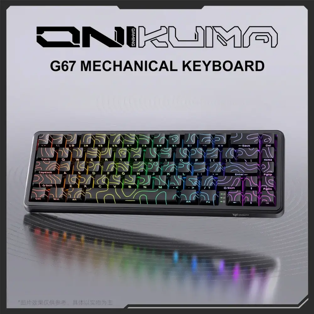 ONIKUMA G67 Magnetic Gaming Keyboard Hall Effect Switches 8000Hz ARGB mechanical-keyboards view 2