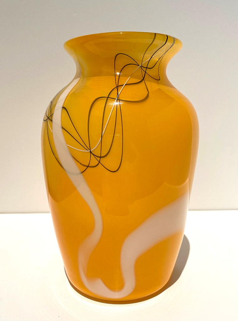 Glass-Vase-OrangeBlackWhite