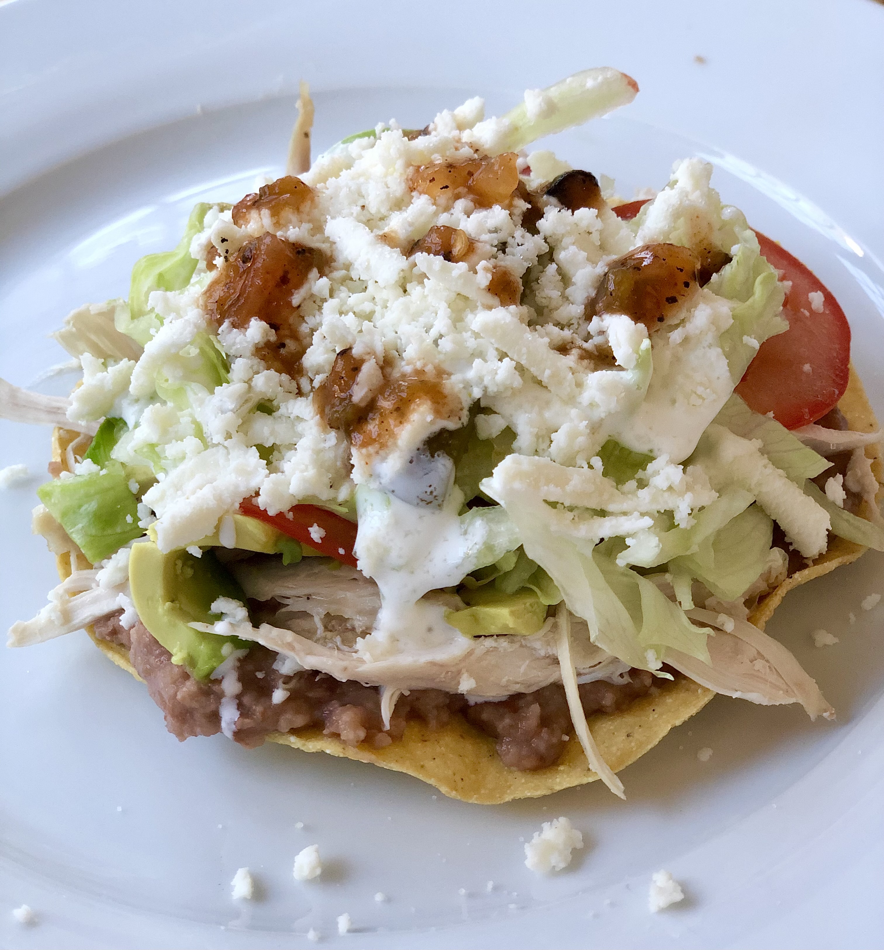 Chicken Tostadas