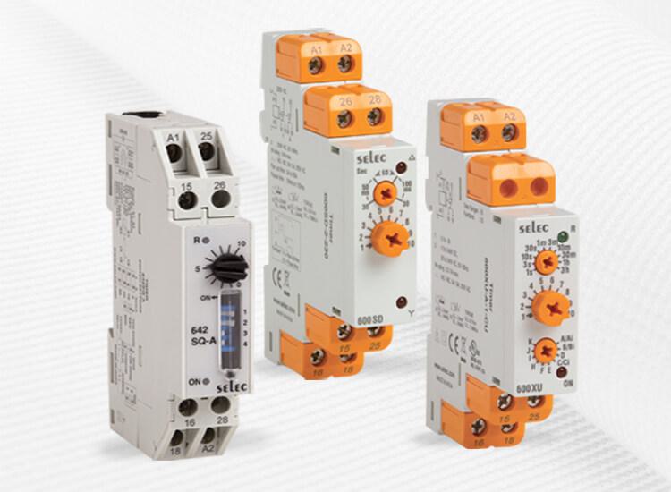 Analog timers - 17.5mm DIN Rail
