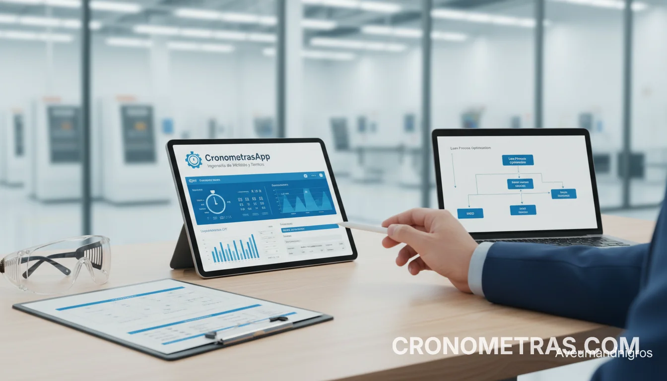 Cronometraje Industrial 4.0: Cómo utilizar CronometrasApp para Garantizar Precisión Estadística y Cumplimiento Normativo (ISO/OIT)
