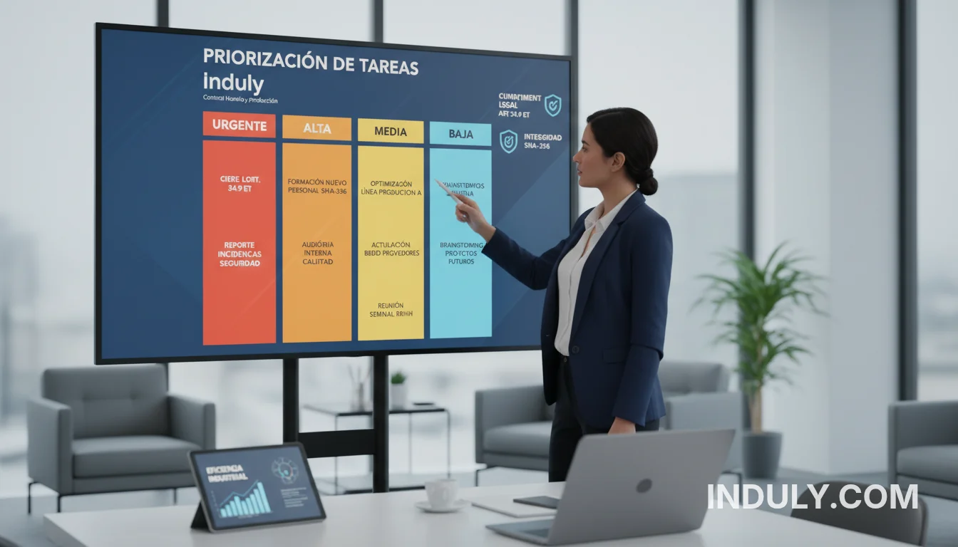 Imagen del artículo: Priorización de Tareas Industriales: Guía Técnica para Unificar Eficiencia y Cumplimiento Legal