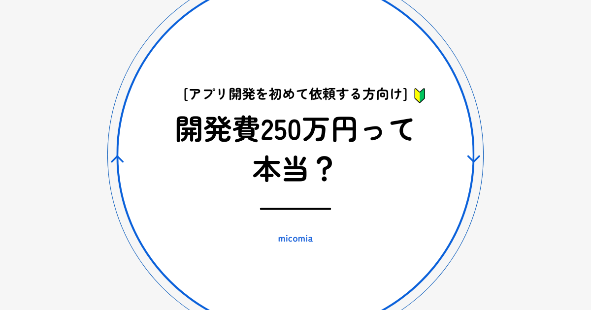 アプリ開発に250万円かかるって本当?相場感や実際の価格例をお伝えします!