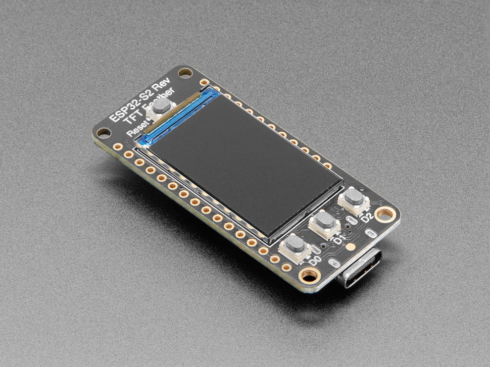 Feather ESP32-S2 Reverse TFT development board