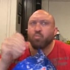 Man eating chips