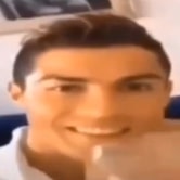 Ronaldo Drinking