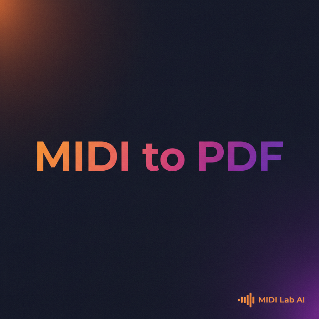 MIDI zu PDF: So exportierst du Notenblätter zum Drucken oder Verschicken