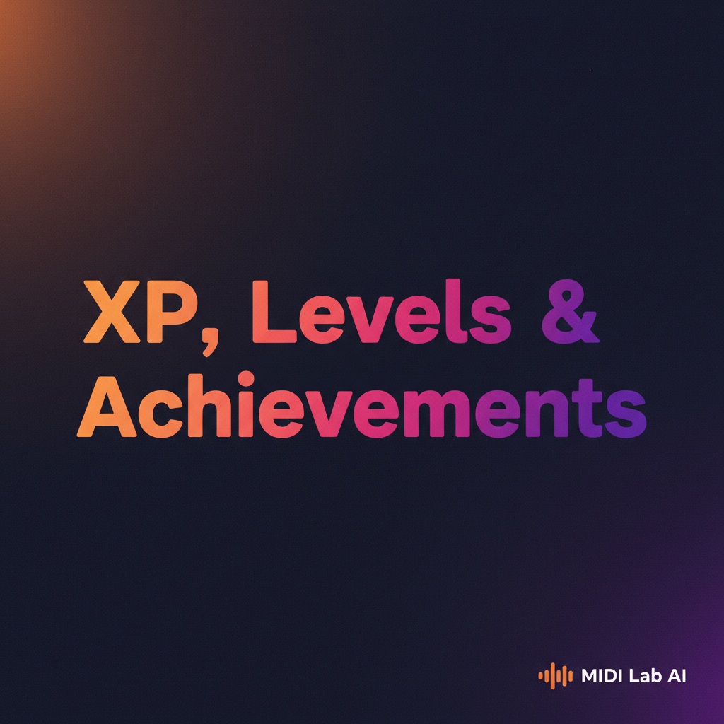 XP, Levels und Achievements: Wie MIDI Lab Ihren Workflow belohnt