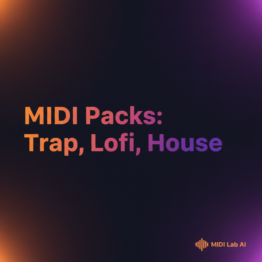 MIDI-Packs für Trap-, Lo-Fi- und House-Produktion