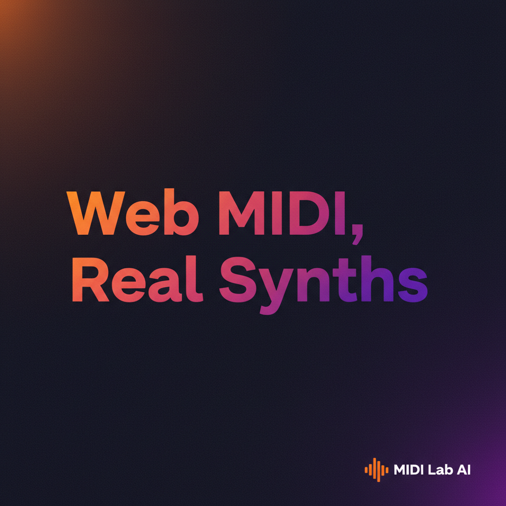Web MIDI: Hardware-Synths aus Ihrem Browser steuern
