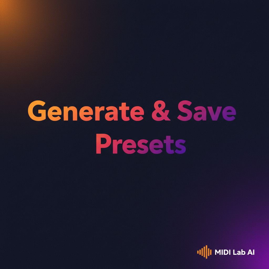 Wie man MIDI-Presets für Hardware-Synths generiert und speichert