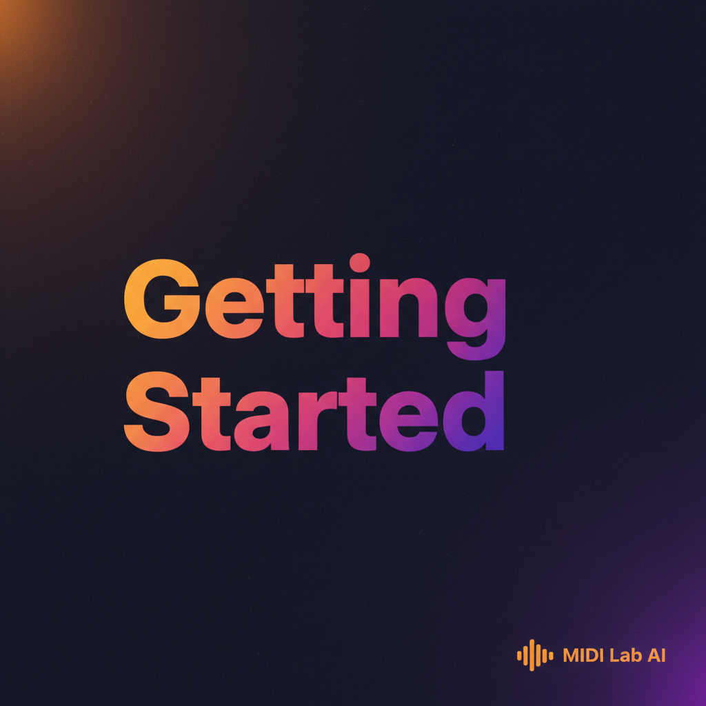 Erste Schritte mit MIDI Lab AI