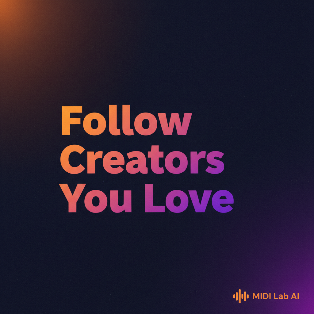 Creatorn folgen und der MIDI-Lab-Feed