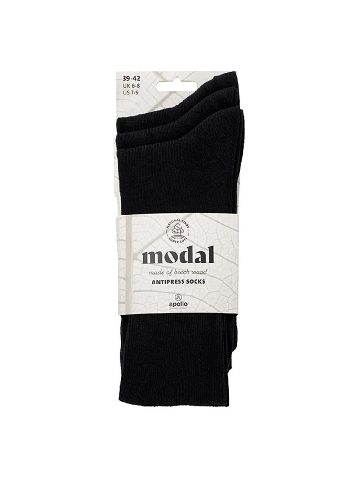 Apollo unisex modal antipress sok (3-pack) afbeelding 2