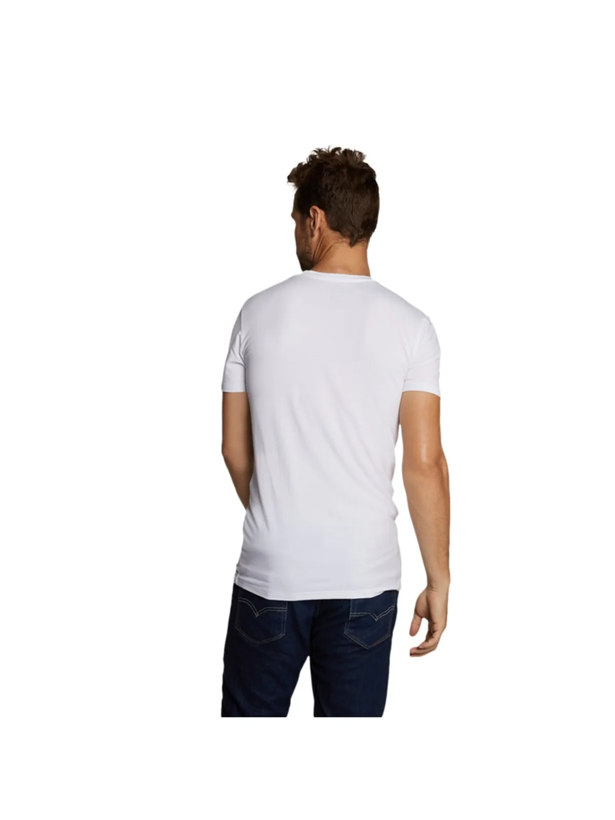 Bamboo Basics heren t-shirt Ruben wit Ruben-002 (2-pack) afbeelding 3