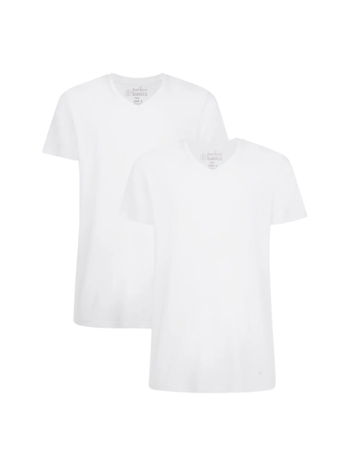 Bamboo Basics heren t-shirt Velo V-hals (2-pack)