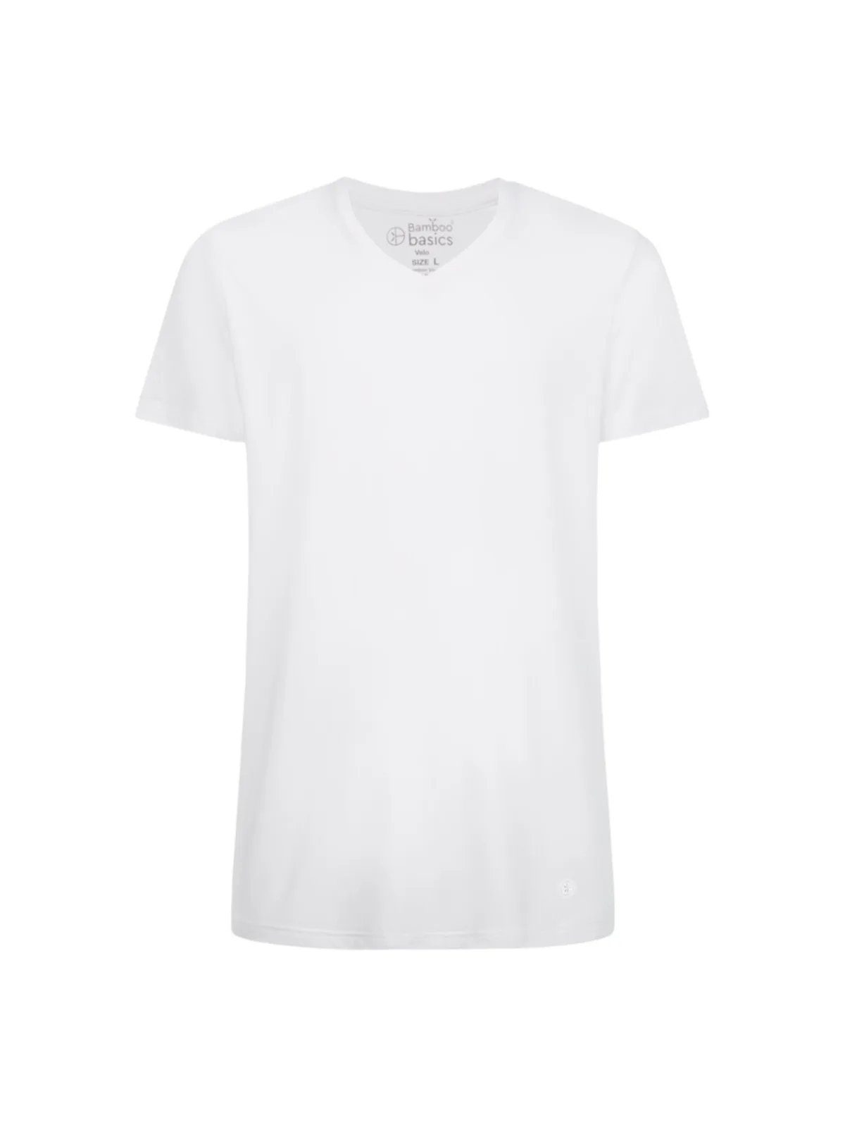 Bamboo Basics heren t-shirt Velo V-hals (2-pack) afbeelding 5