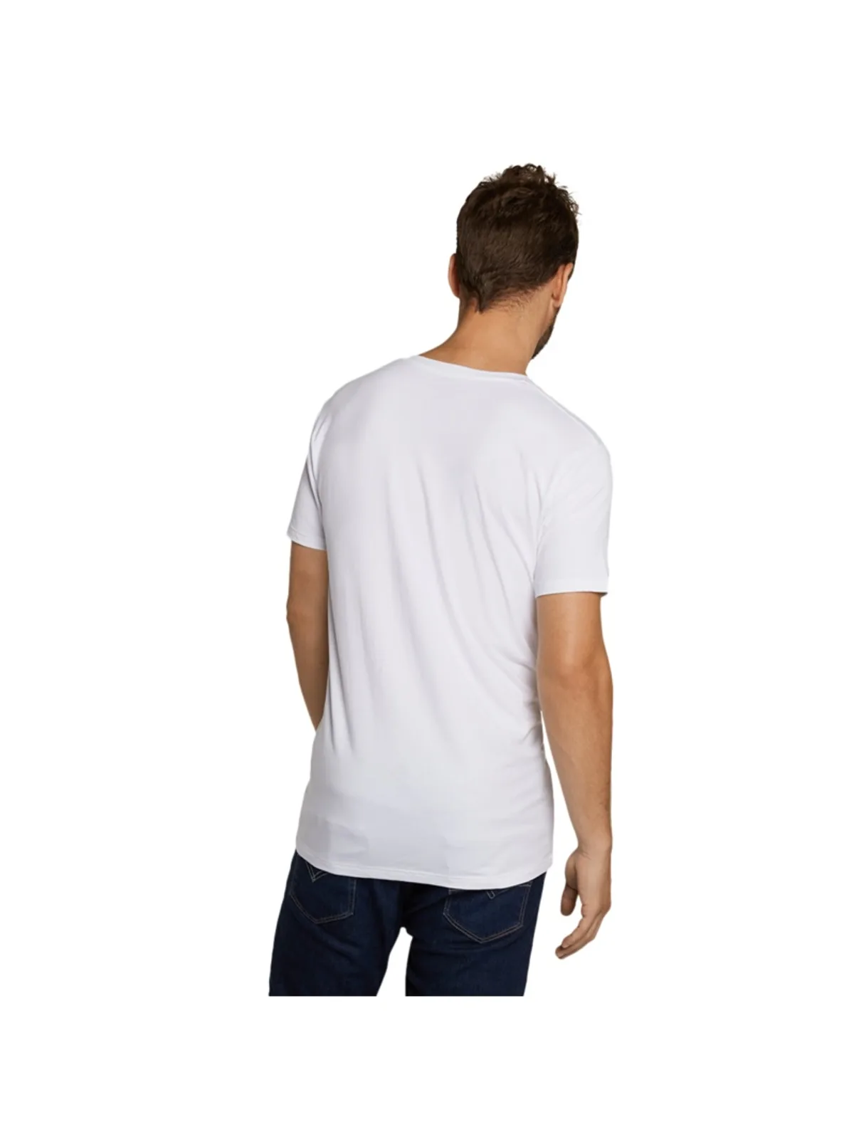 Bamboo Basics heren t-shirt Velo V-hals (2-pack) afbeelding 3