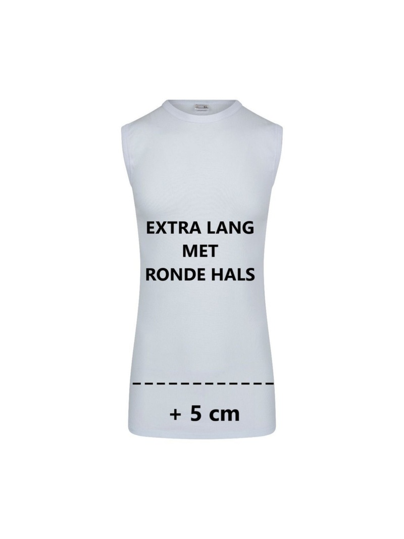 Beeren heren mouwloos t-shirt extra lang
