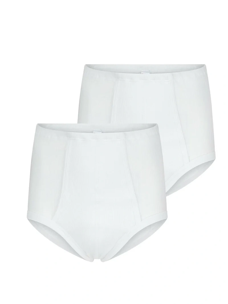 Beeren heren taille slip Startex fijne rib wit (2-pack)
