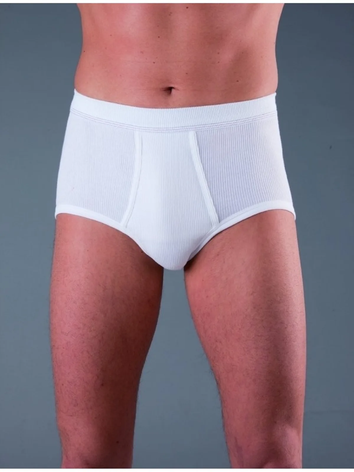 Conta heren slip met voorsluiting rib wit (740-6330) afbeelding 2