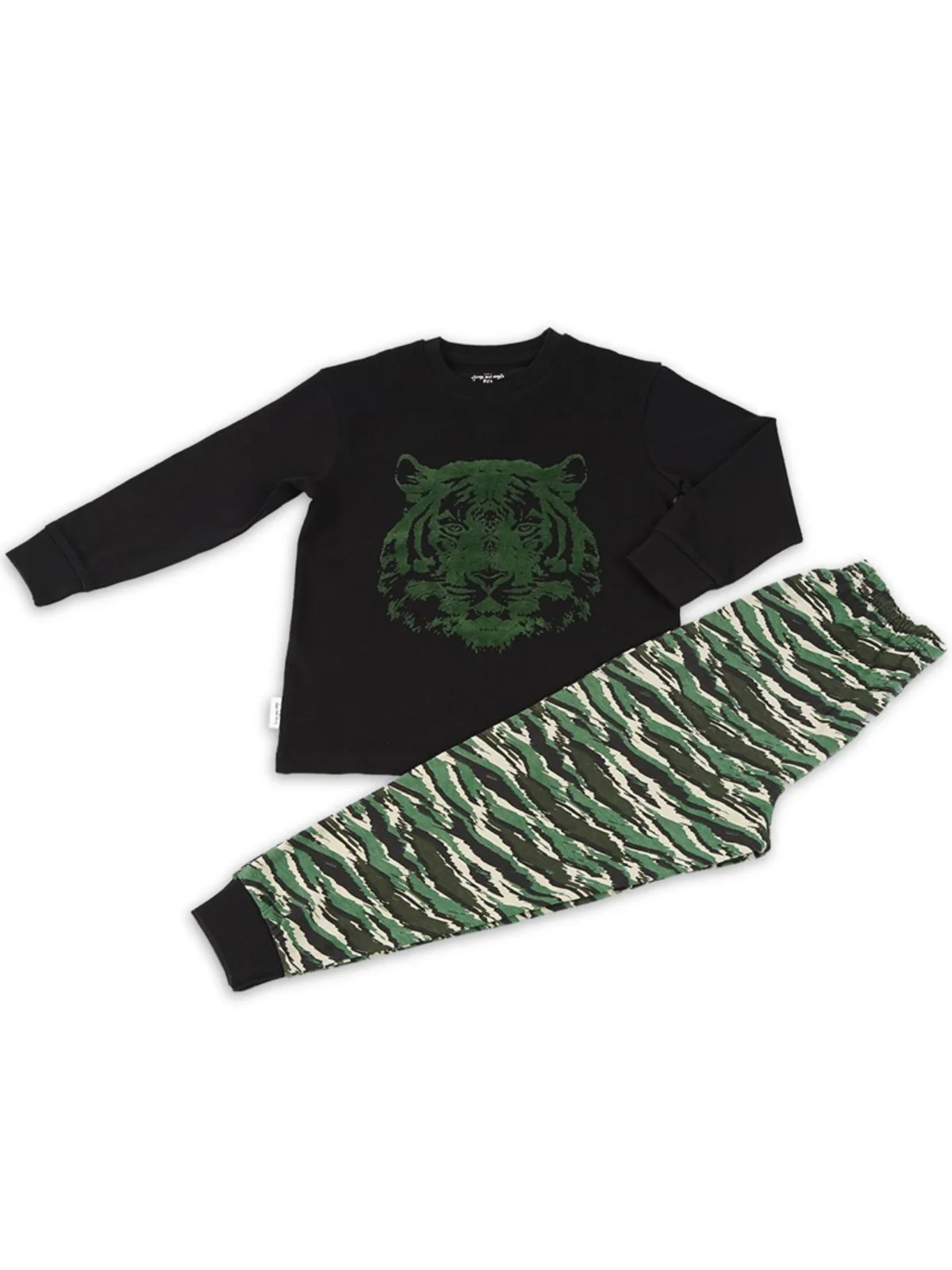 Tijger zwart/groen