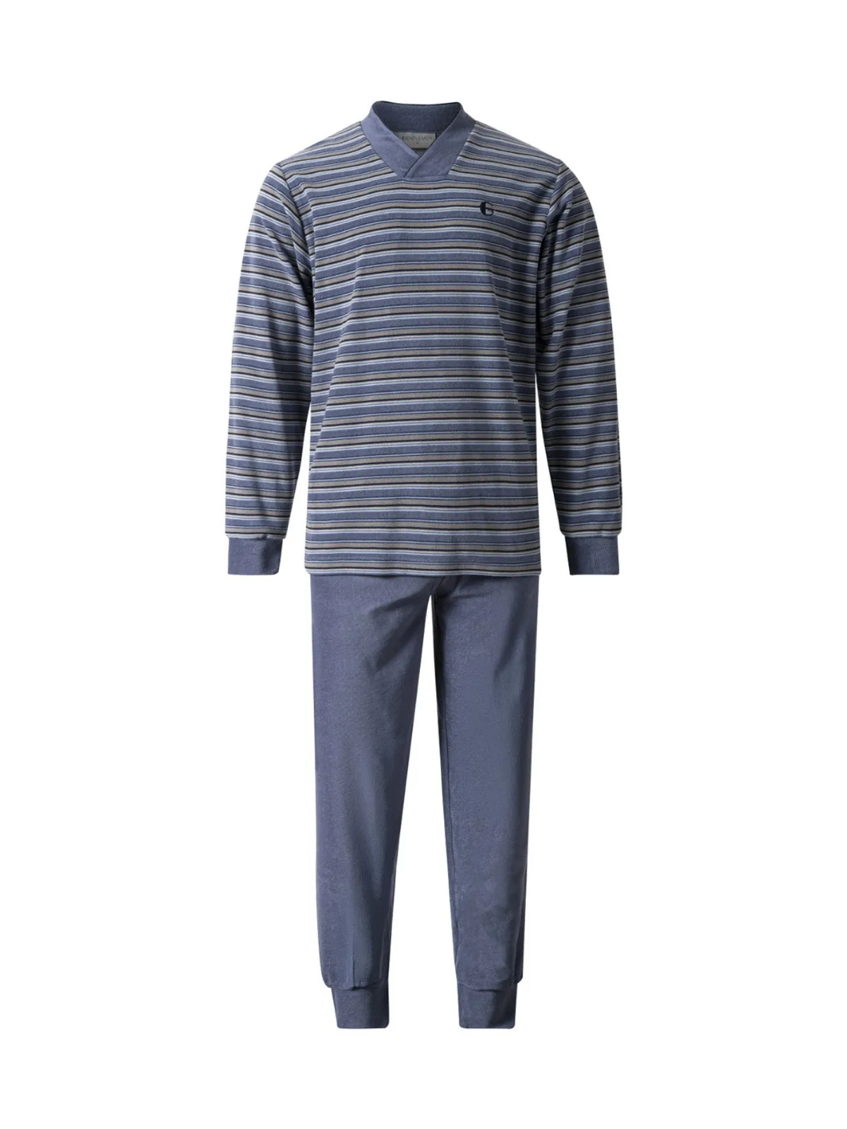 Gentlemen heren badstof pyjama V-hals