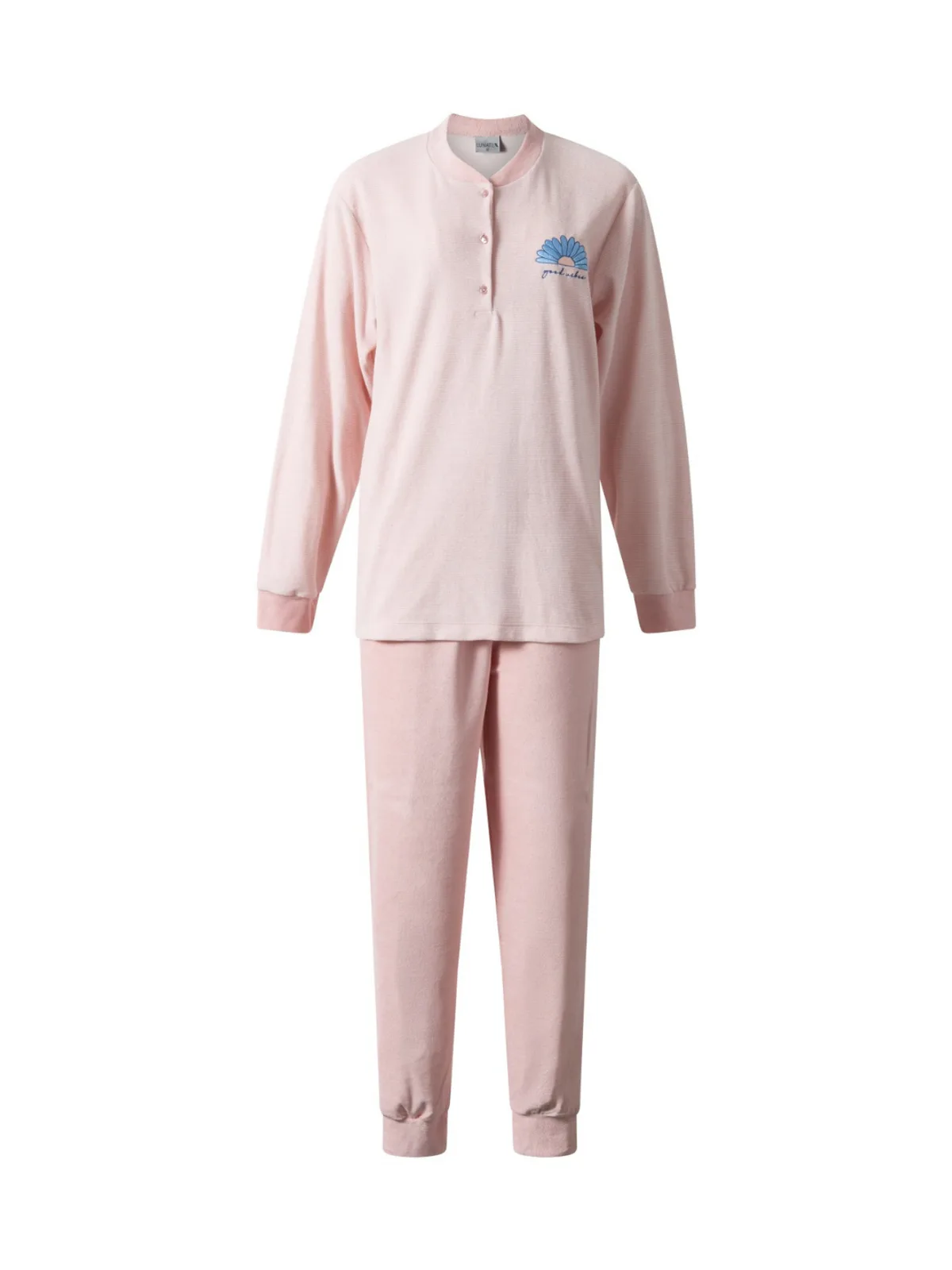 Lunatex dames badstof pyjama