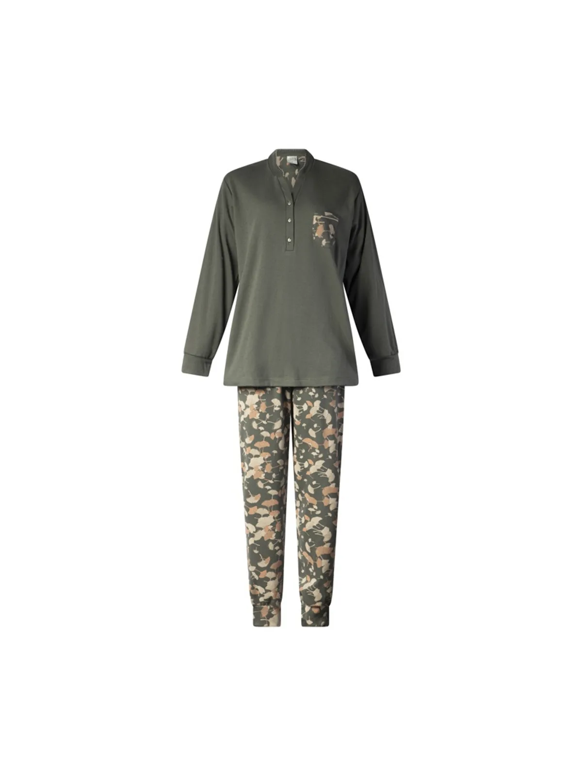 Lunatex dames pyjama aangeruwd interlock