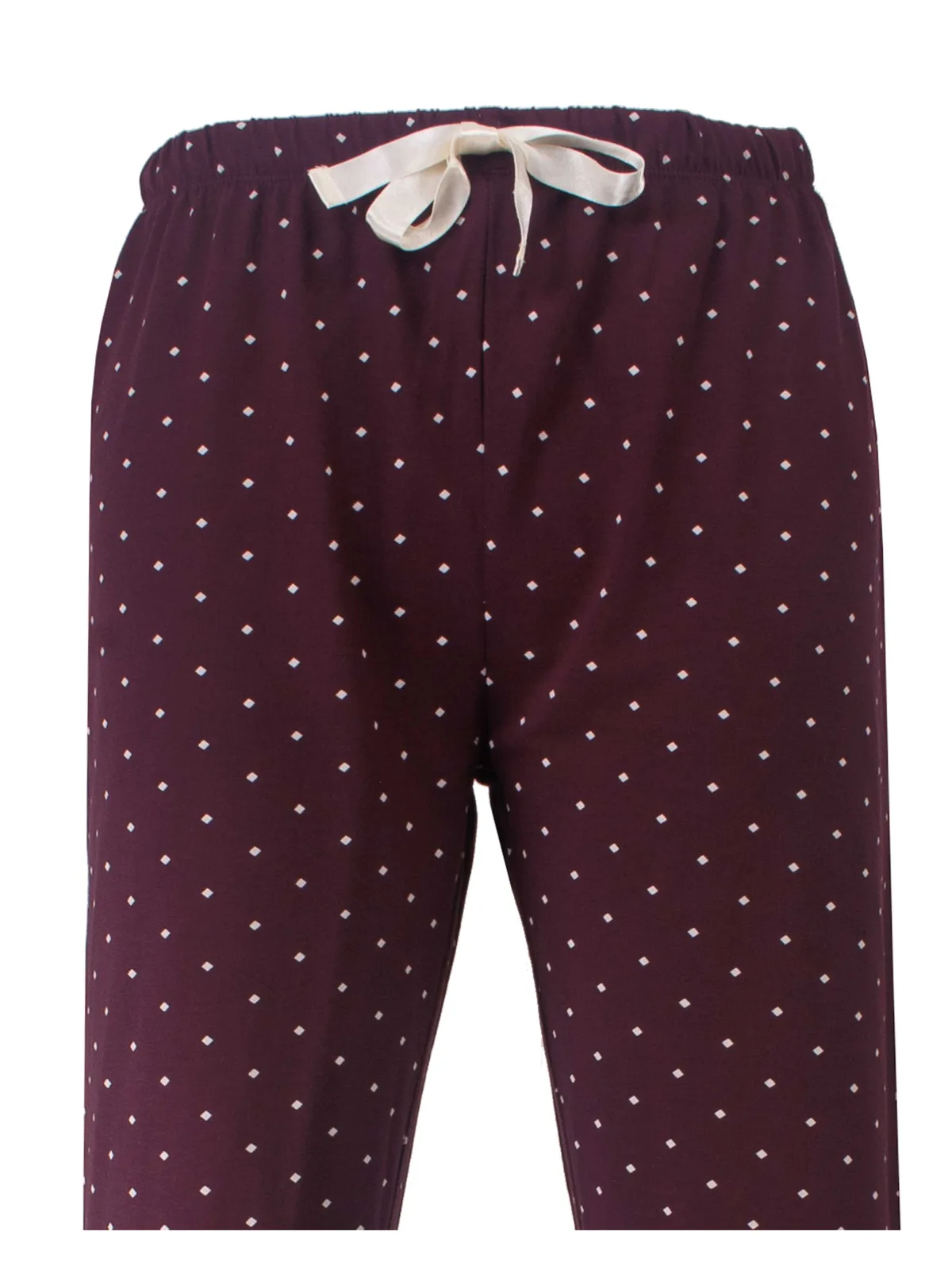 Medaillon dames tricot pyjama afbeelding 3