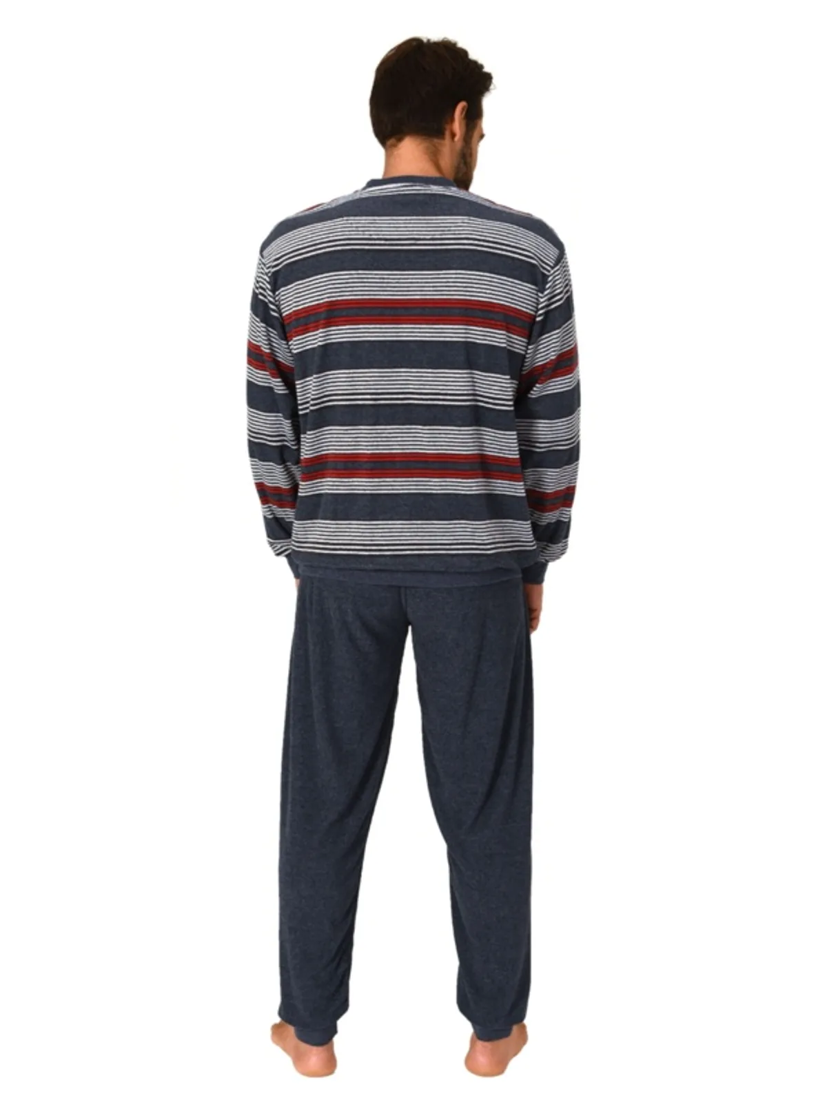 Normann heren badstof pyjama afbeelding 2