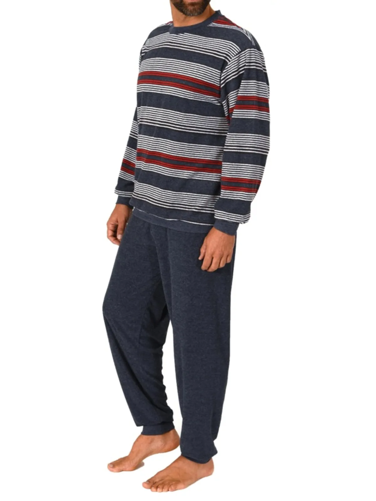 Normann heren badstof pyjama afbeelding 3