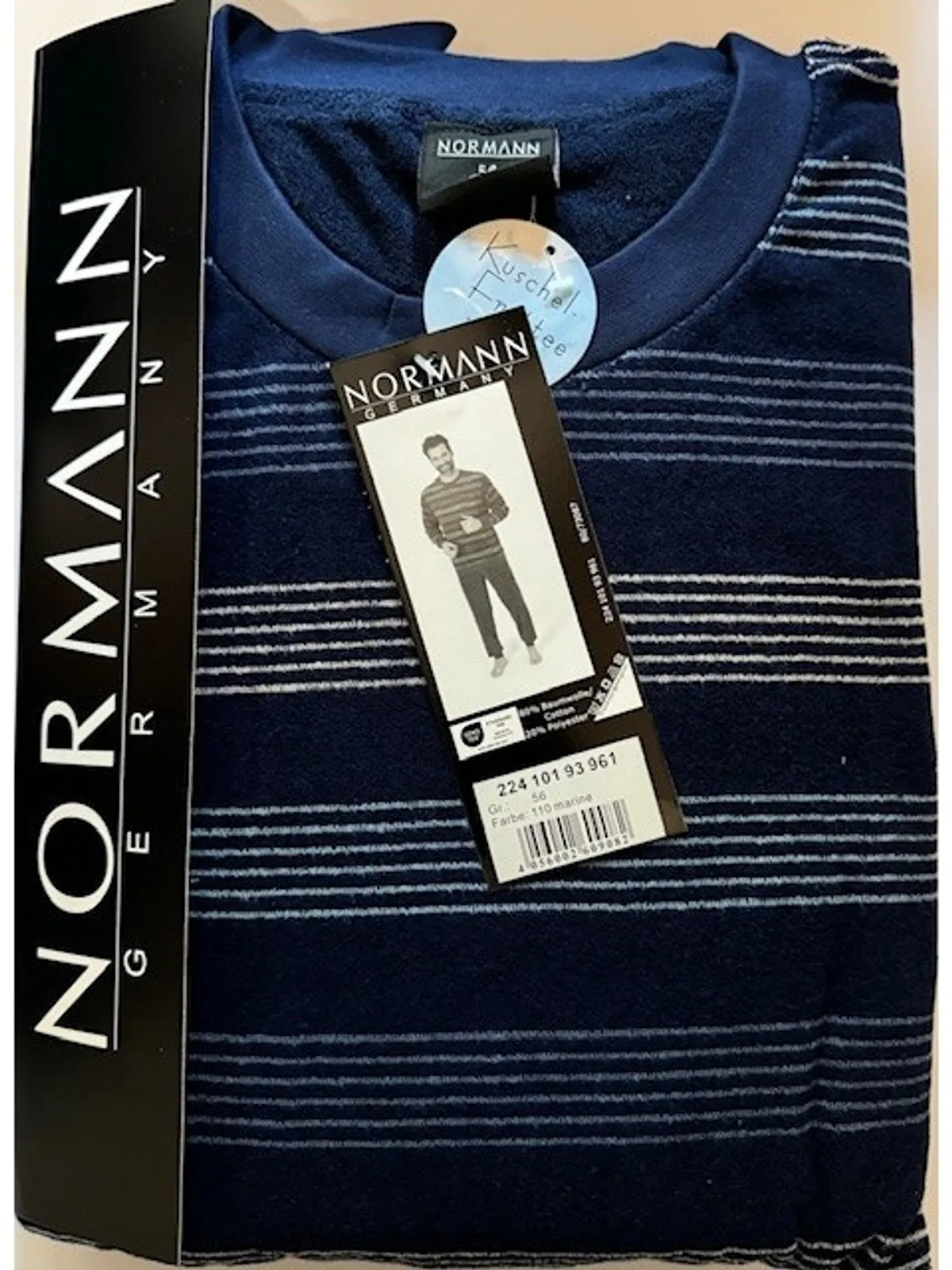 Normann heren badstof pyjama