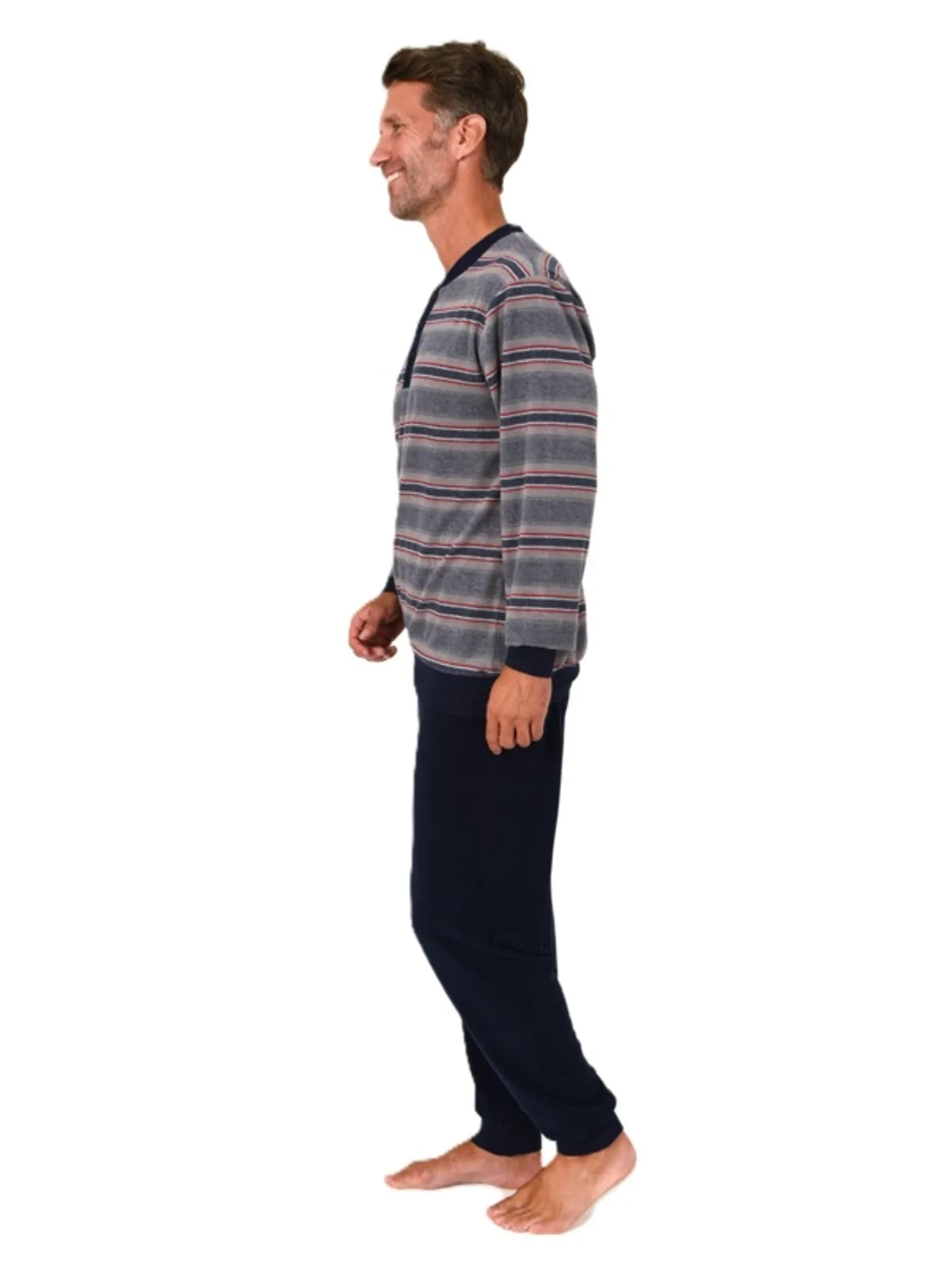 Normann heren badstof pyjama afbeelding 3